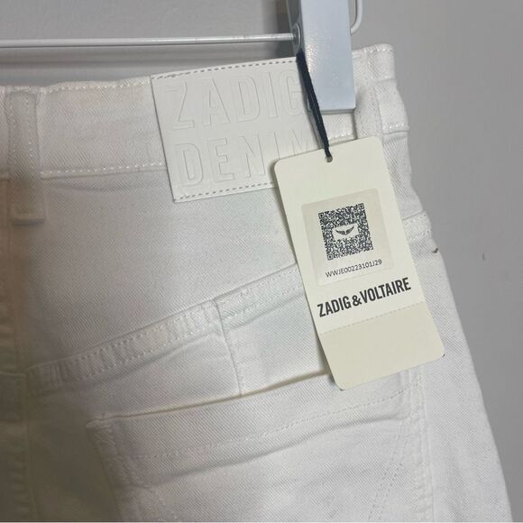 $248 Zadig & Voltaire Eyes Eco Jeans Size 29 New - Picture 14 of 15
